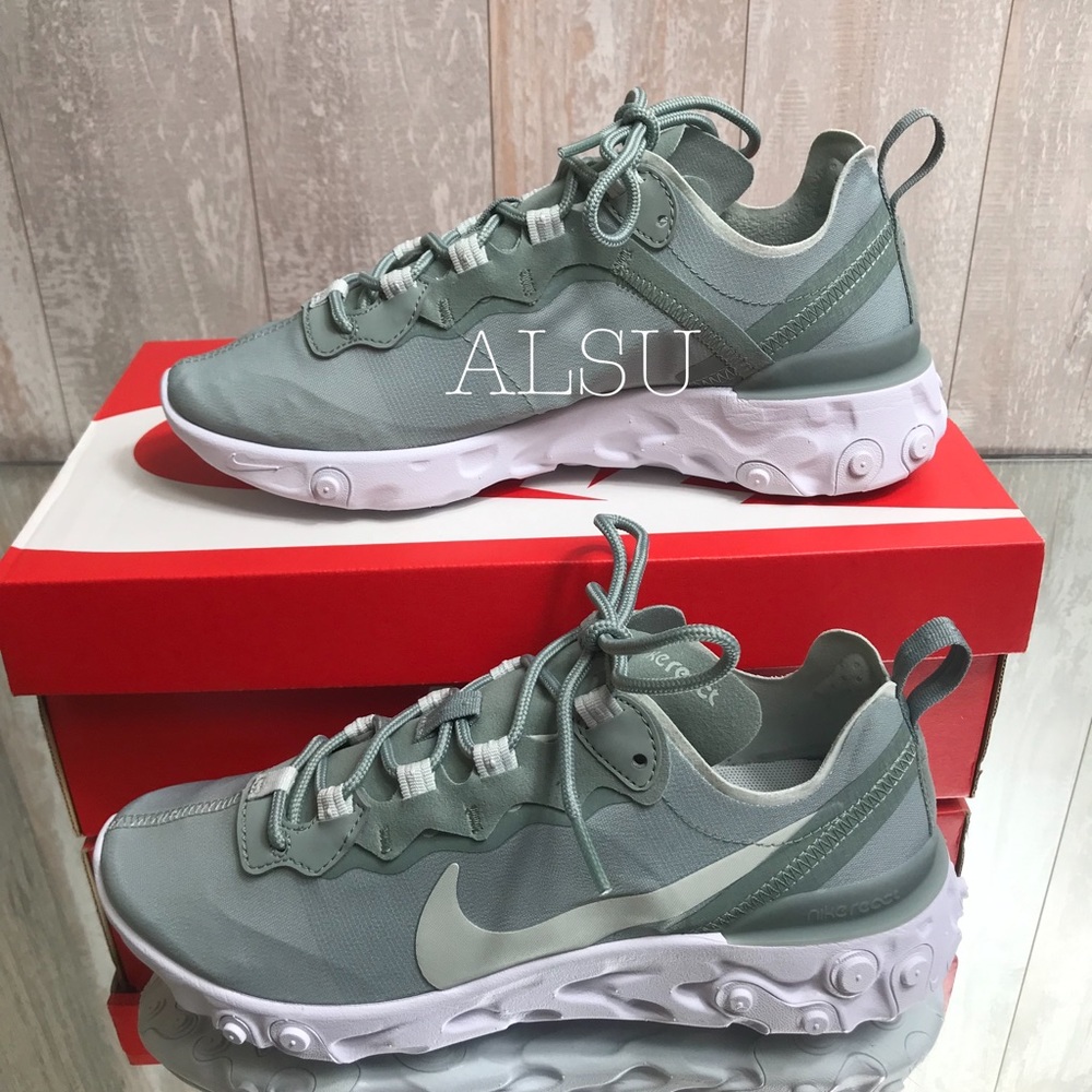 NWT Nike React Element 55 Mica Green W AUTHENTIC - Picture 2 of 8